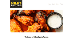 Desktop Screenshot of milossportstavern.com