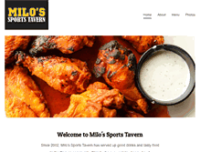 Tablet Screenshot of milossportstavern.com